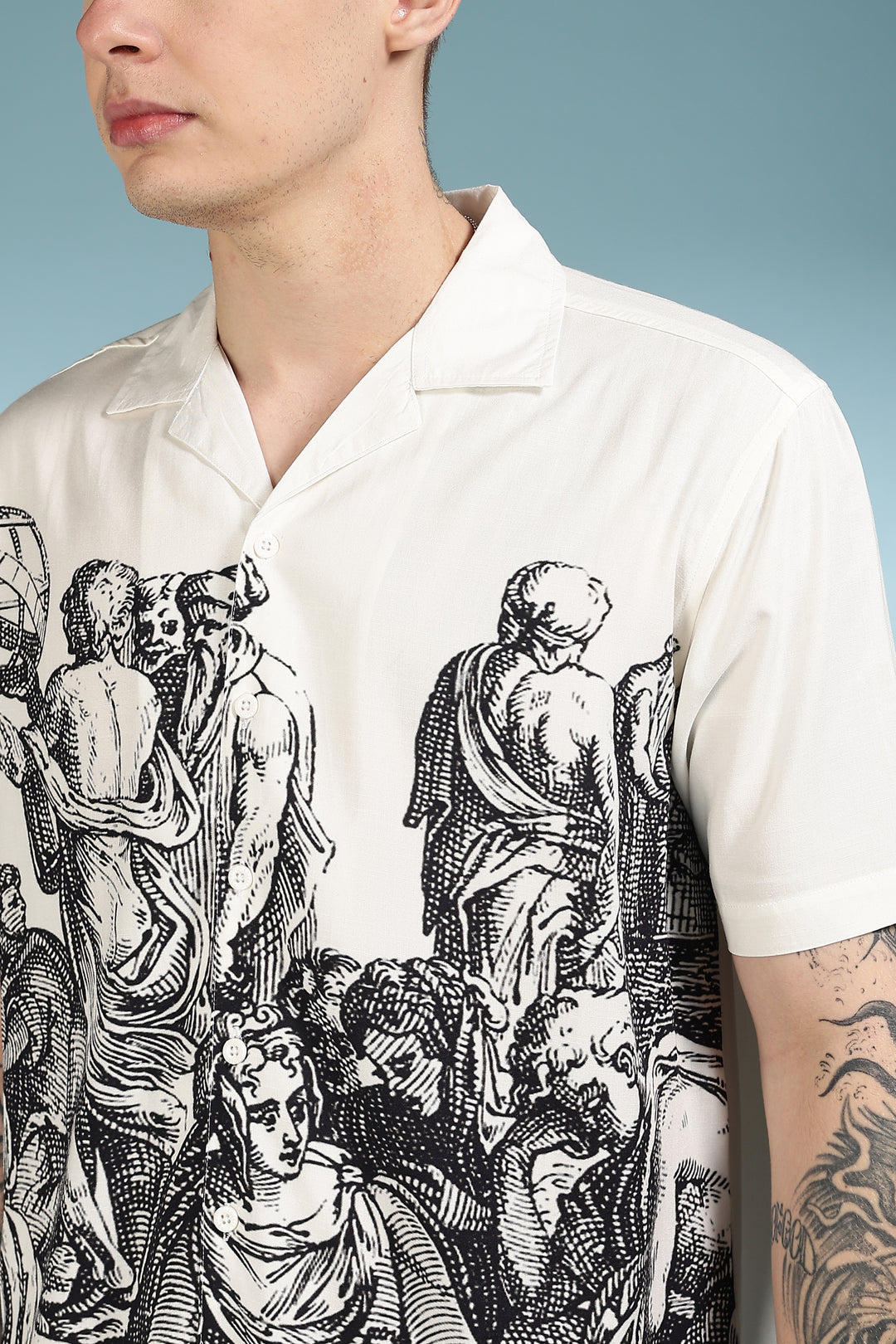 Neolithic art Cuban Shirt