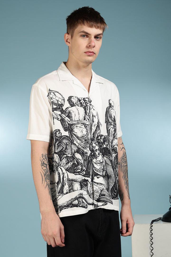 Neolithic art Cuban Shirt