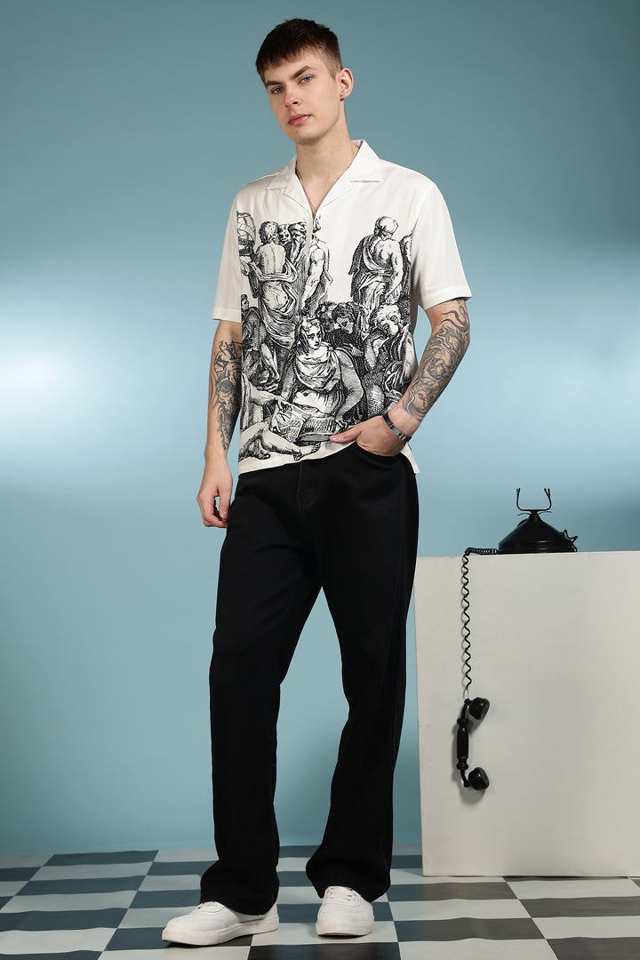 Neolithic art Cuban Shirt