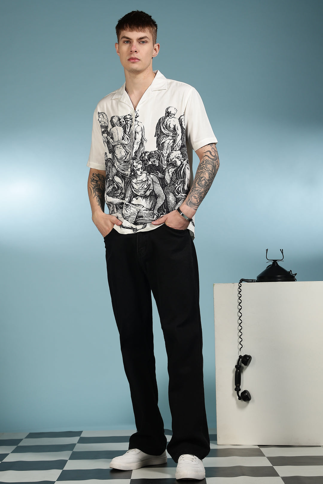 Neolithic art Cuban Shirt