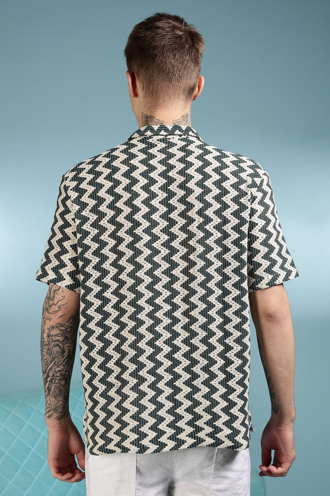 Twisty Green Crochet Shirt