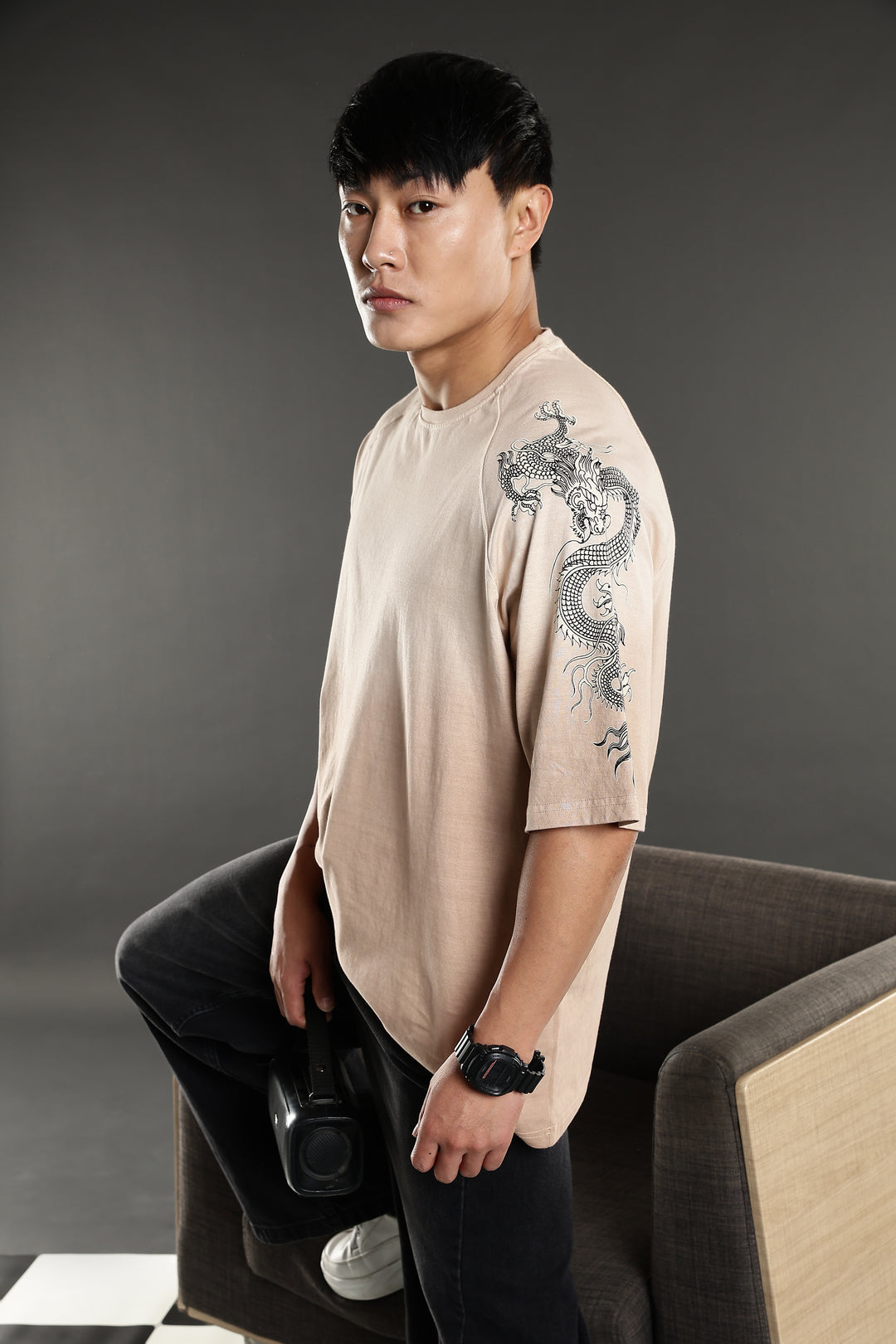 Furious Dragon: Ombre Oversized Tshirt