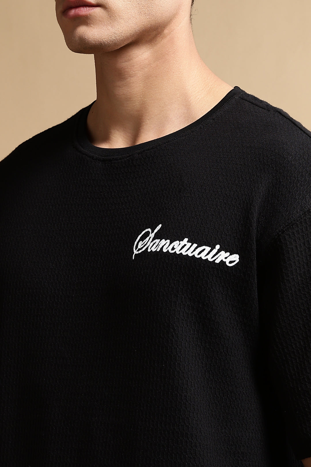 Sanctuaire Black Oversized T- Shirt