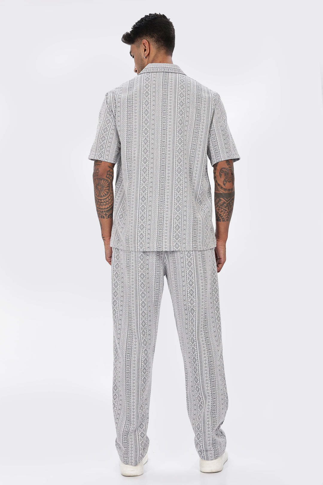 Blue Jaquard Co-ord Set