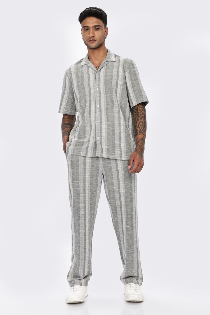 Stripes Jaquard Co-ord Set