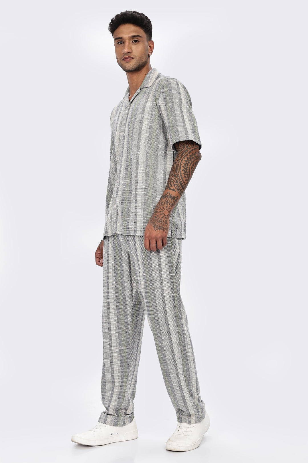 Stripes Jaquard Co-ord Set