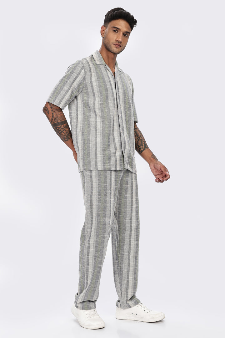 Stripes Jaquard Co-ord Set