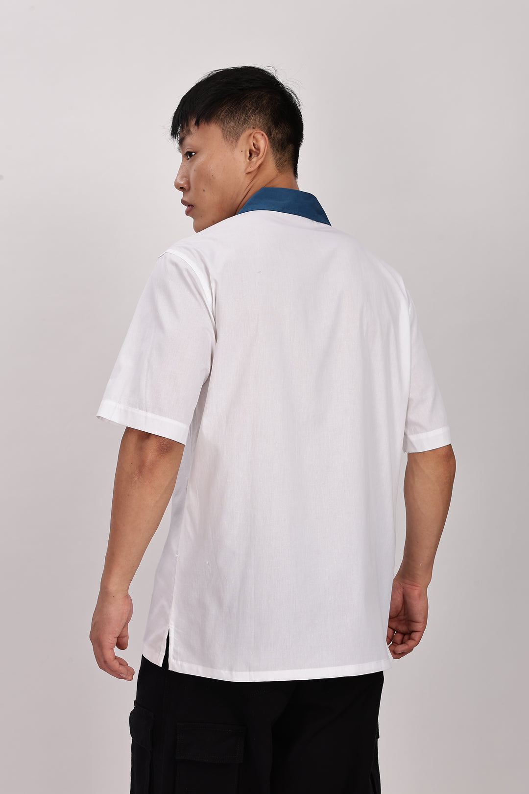 Limitless: Embroidery White Cotton Cuban Shirt