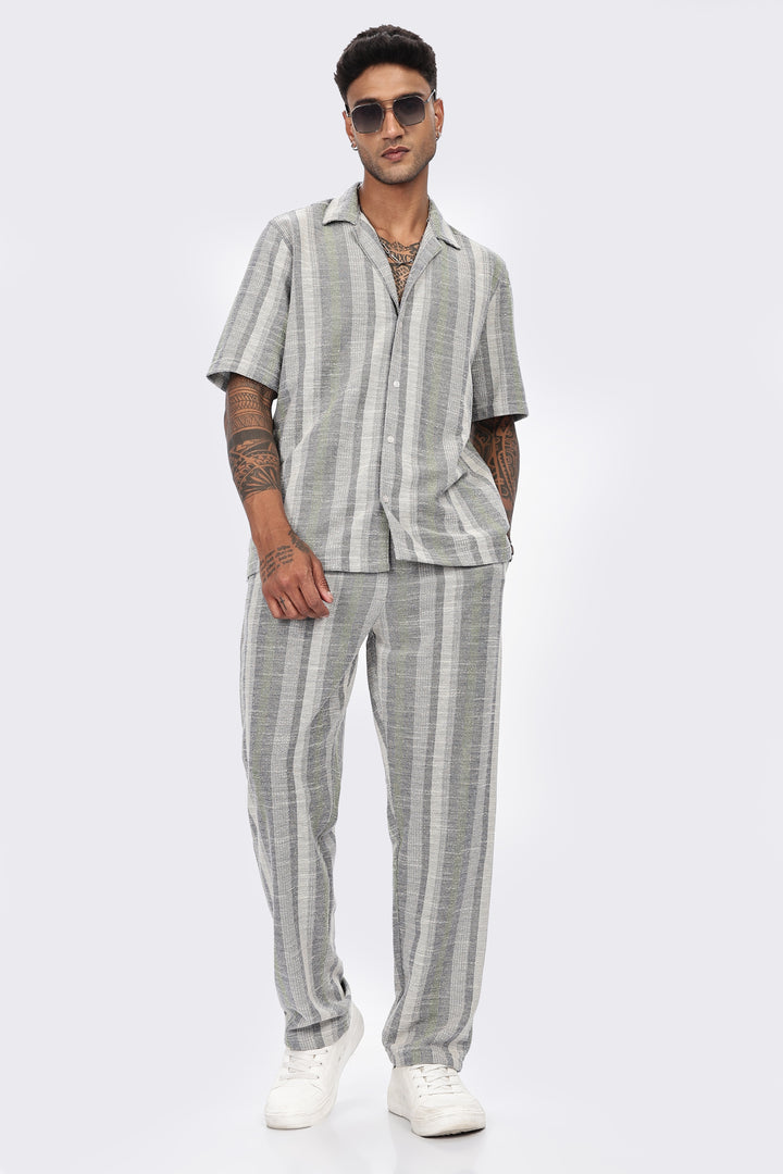 Stripes Jaquard Co-ord Set