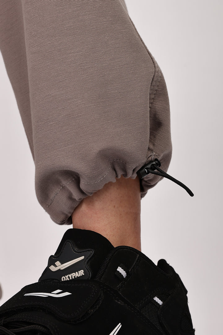 Utility: Multi-Pockets Cream Twill Cargo Pants