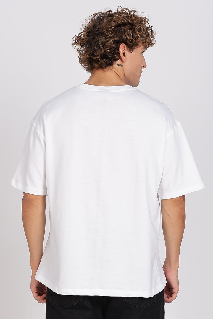 Hollywood's Bleeding: White Oversized T-shirt