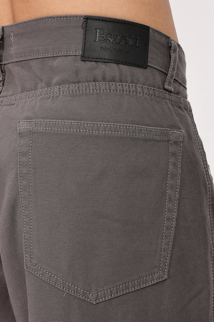 Baggy Greyish Brown Premium Cotton Cargo Pants