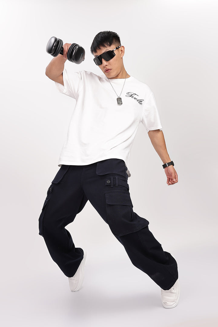 Classic: Navy Twill Cargo Pants