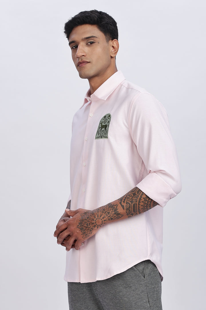 Deer Embroidery Shirt