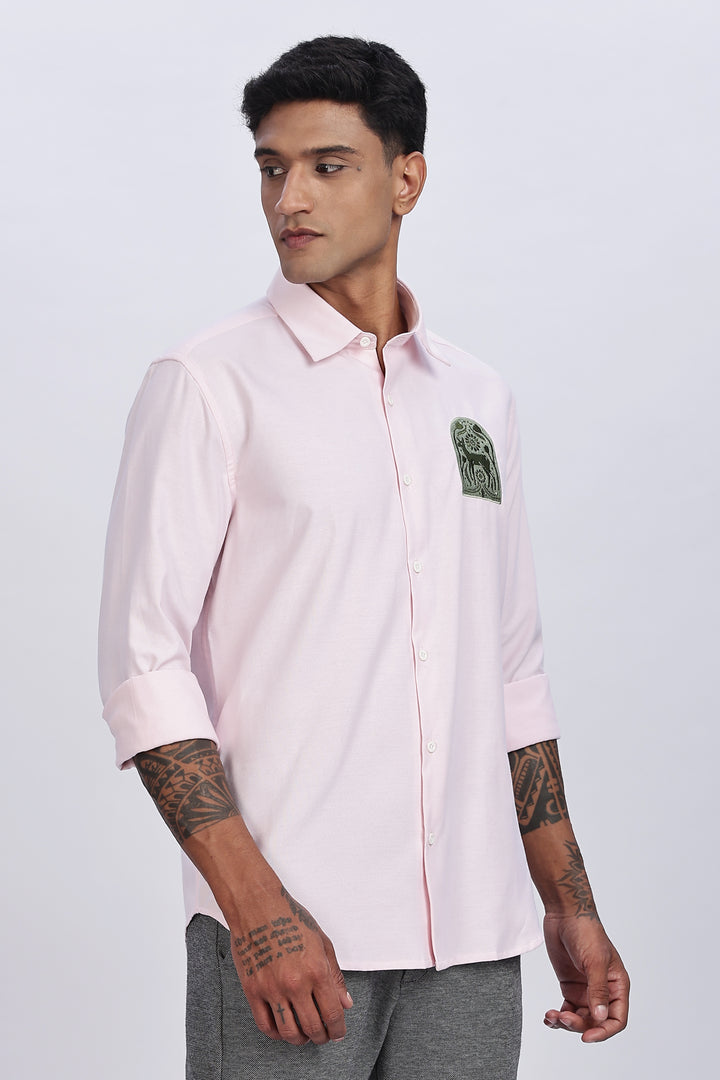 Deer Embroidery Shirt