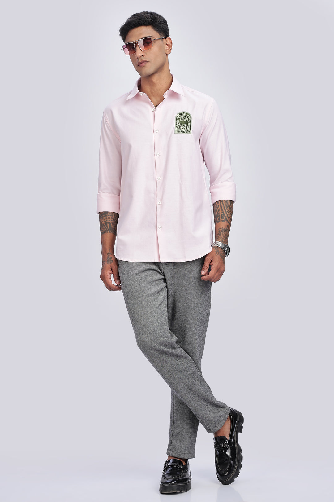 Deer Embroidery Shirt