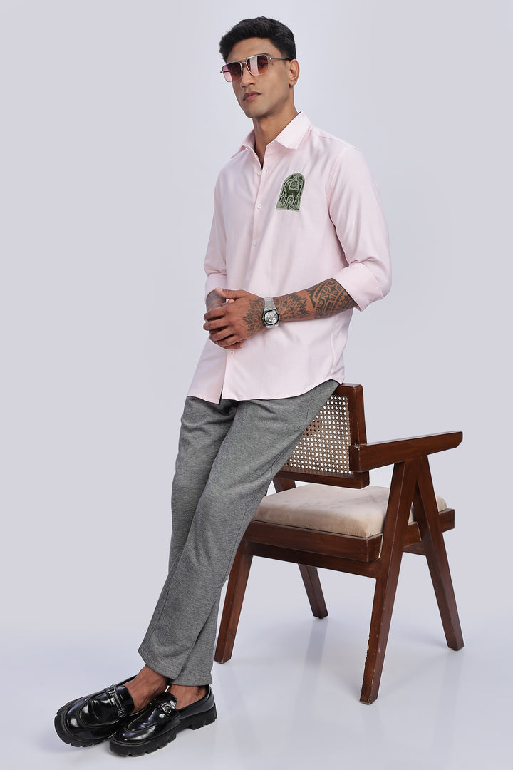 Deer Embroidery Shirt