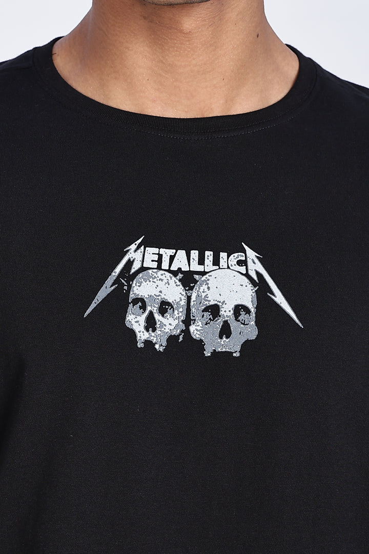 Skull : Black Oversized T-shirt