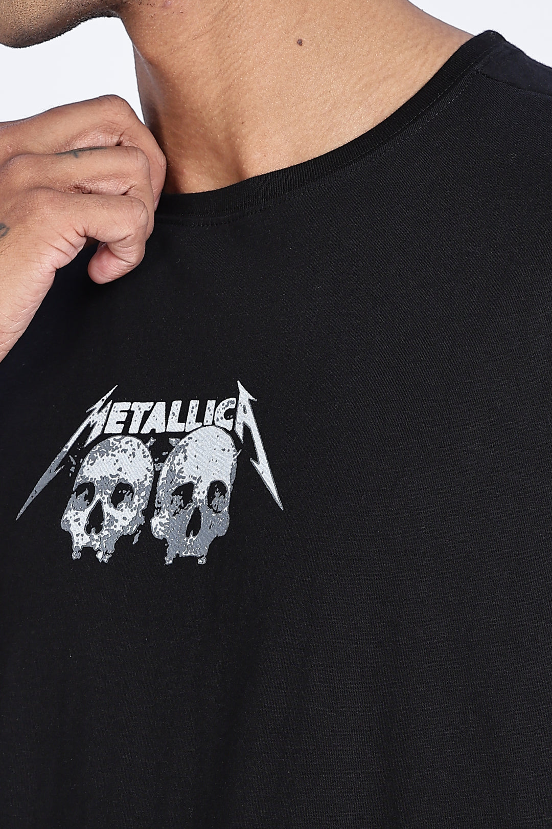 Skull : Black Oversized T-shirt