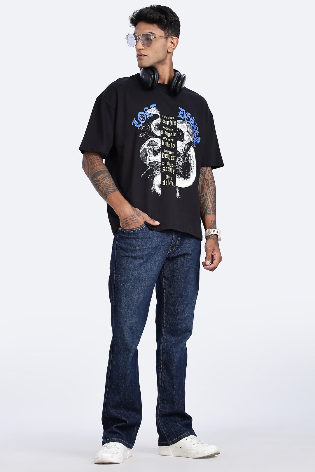 Lost Desire : Black Oversized T-shirt