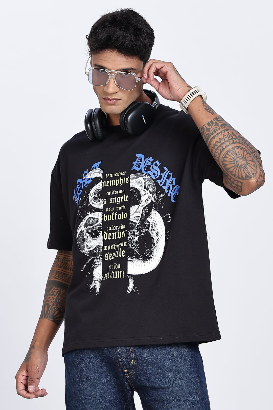 Lost Desire : Black Oversized T-shirt