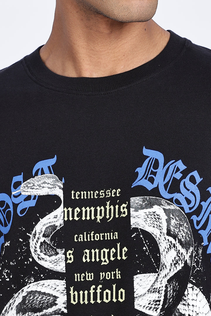 Lost Desire : Black Oversized T-shirt