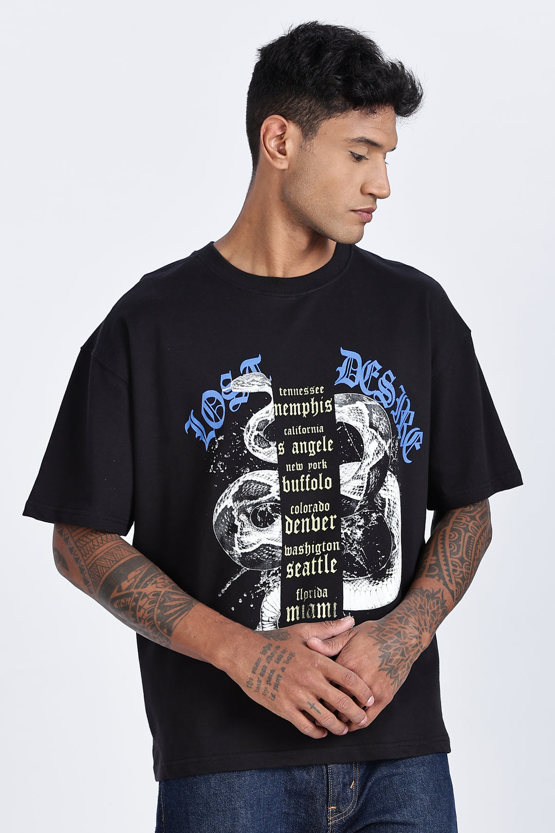 Lost Desire : Black Oversized T-shirt