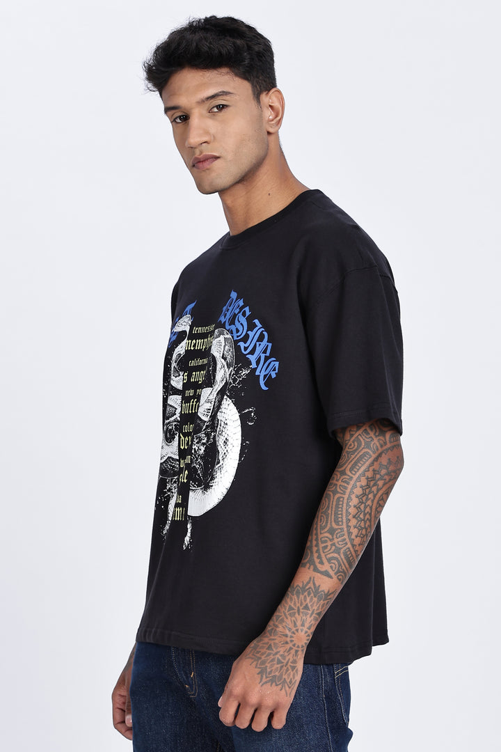 Lost Desire : Black Oversized T-shirt