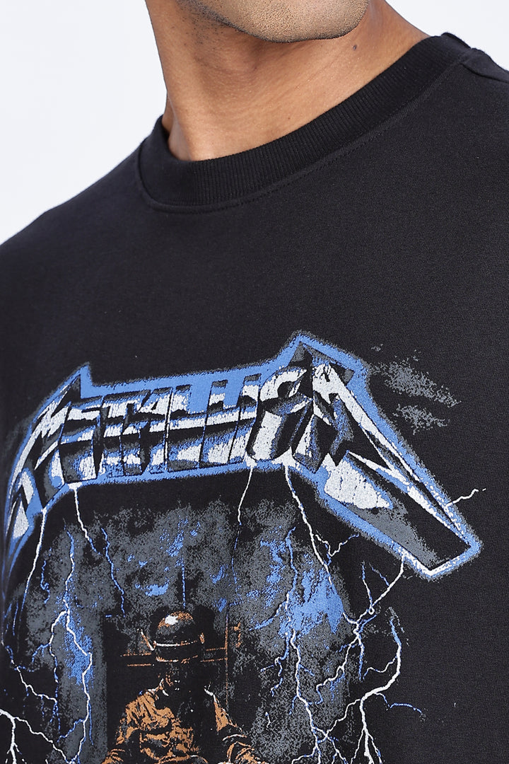 Thunder: Black Oversized T-shirts