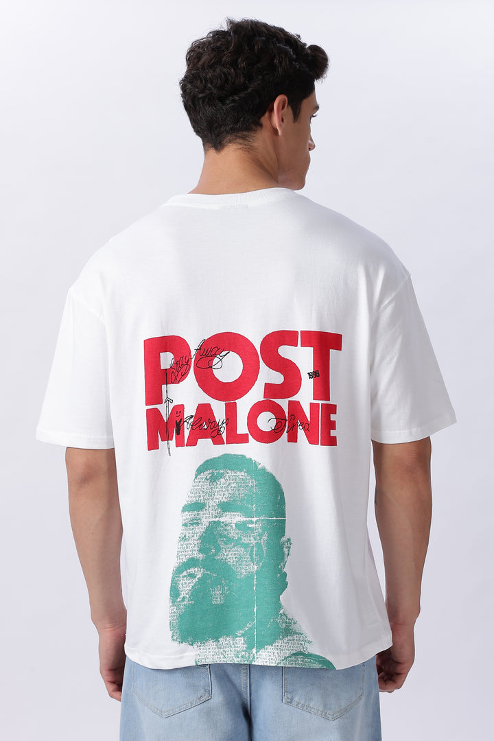 Post Malone: White Oversized T-shirt