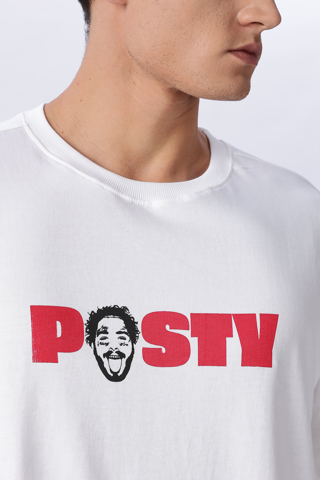Post Malone: White Oversized T-shirt