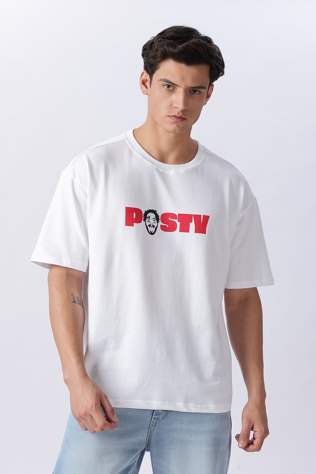 Post Malone: White Oversized T-shirt