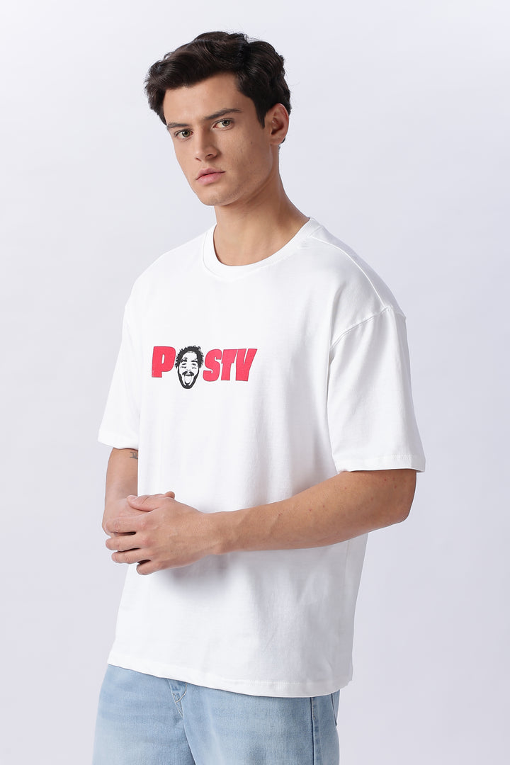 Post Malone: White Oversized T-shirt