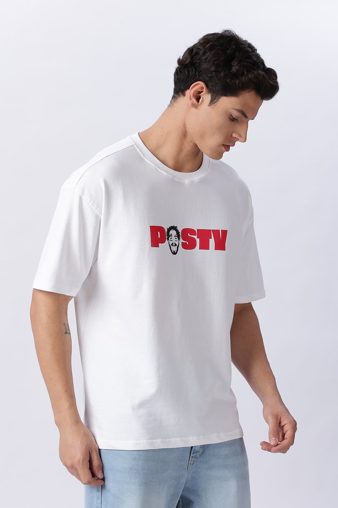 Post Malone: White Oversized T-shirt