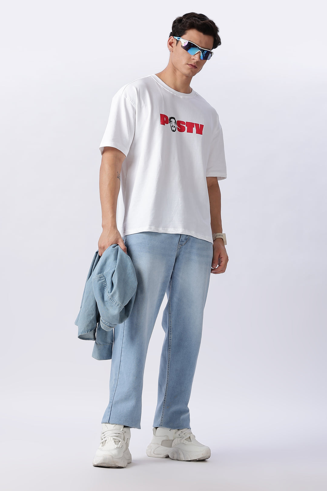 Post Malone: White Oversized T-shirt