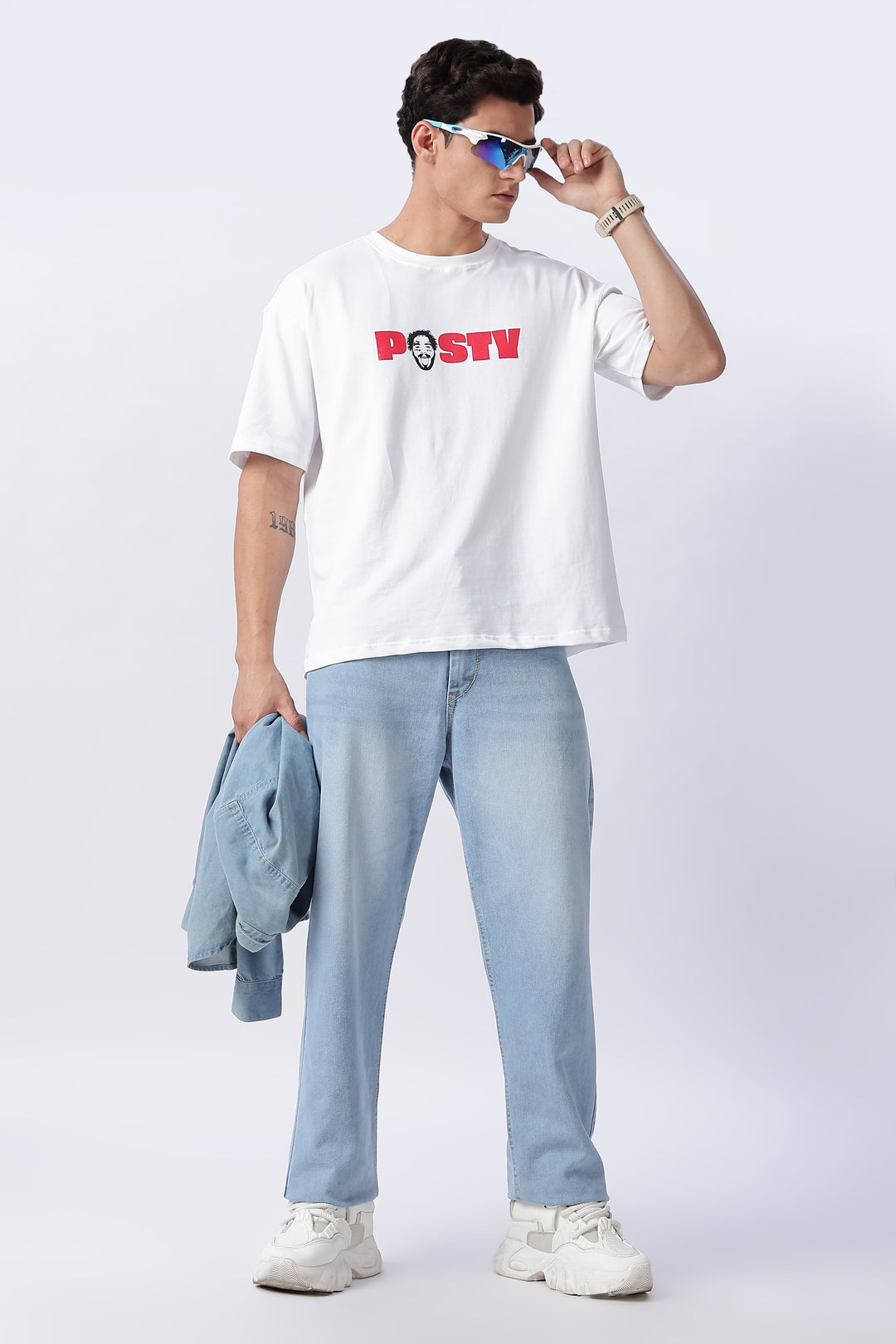 Post Malone: White Oversized T-shirt