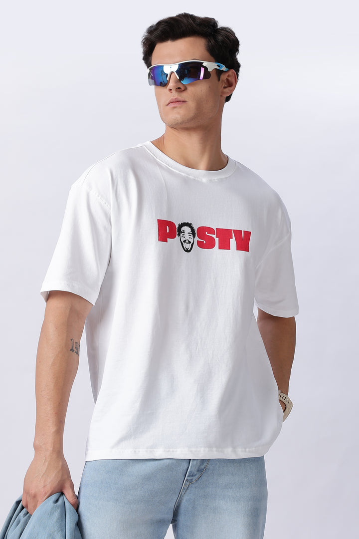 Post Malone: White Oversized T-shirt