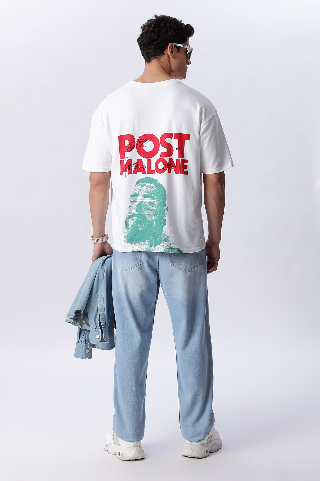 Post Malone: White Oversized T-shirt