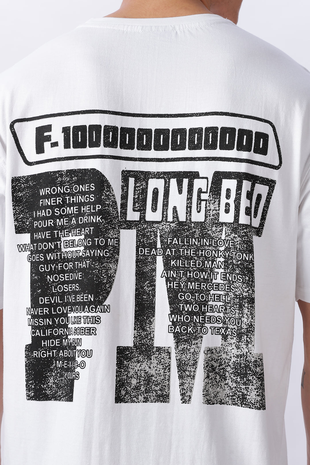 Trillionare : White Oversized T-shirt