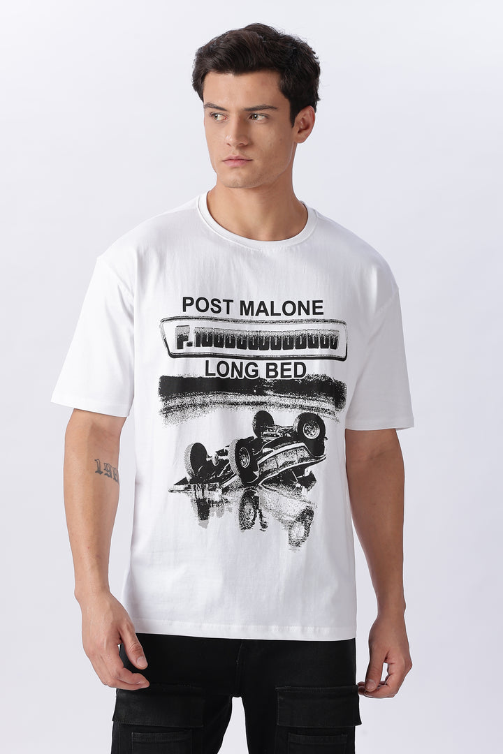 Trillionare : White Oversized T-shirt