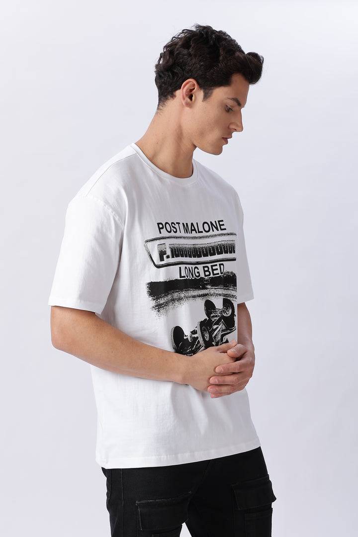 Trillionare : White Oversized T-shirt