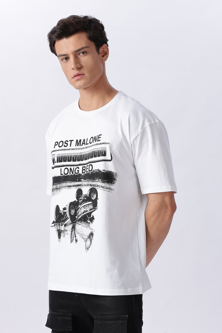 Trillionare : White Oversized T-shirt