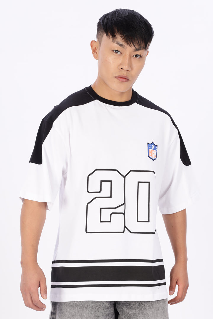 NFL: Black & White Oversized T-shirt