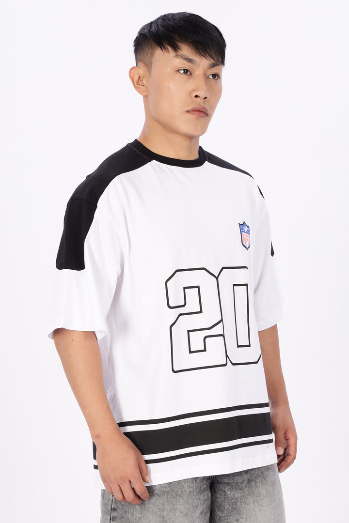 NFL: Black & White Oversized T-shirt
