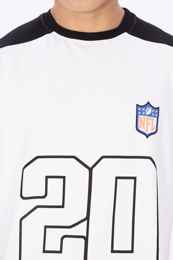 NFL: Black & White Oversized T-shirt