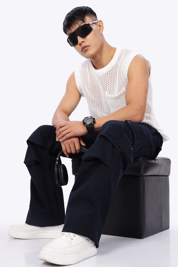 Parachute: Navy Twill Cargo Pants