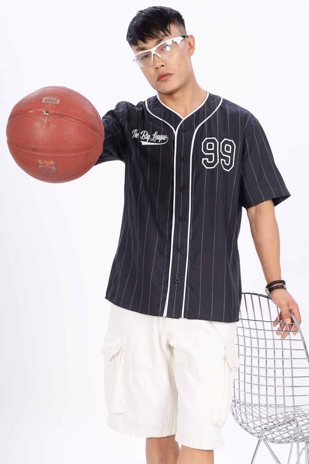 Baseball : Black Stripes Shirt