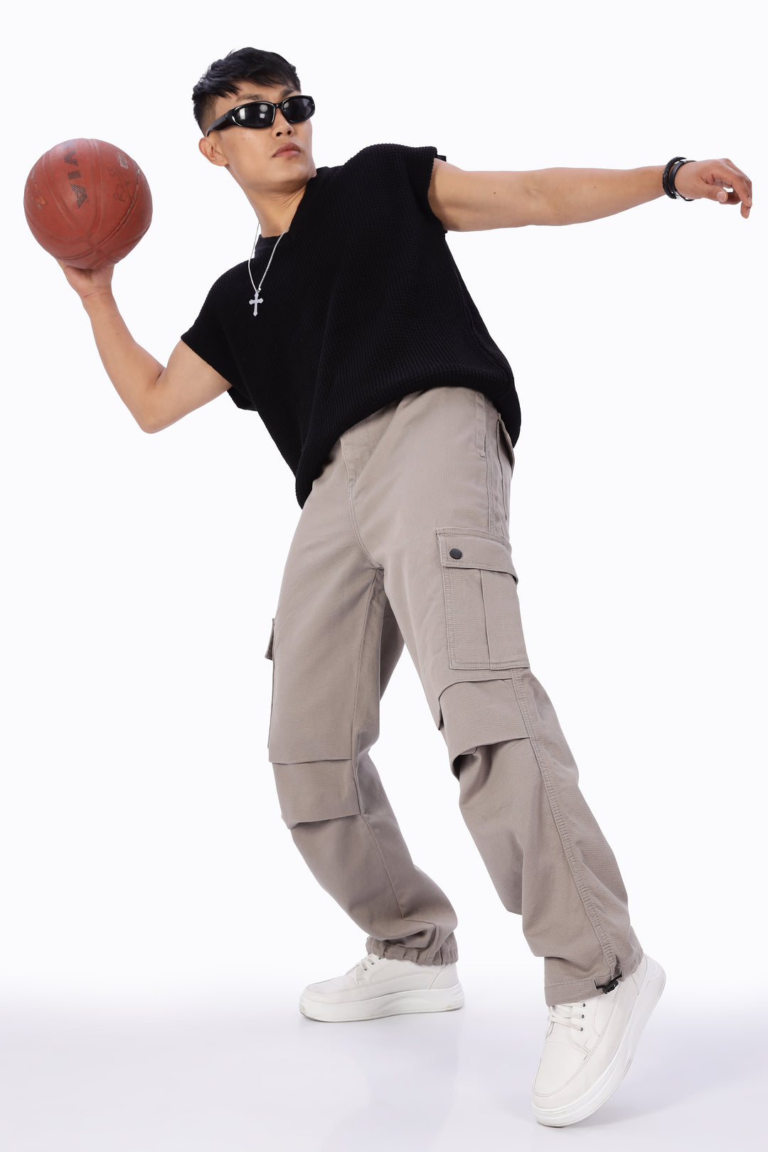 Parachute: Cream Twill Cargo Pants