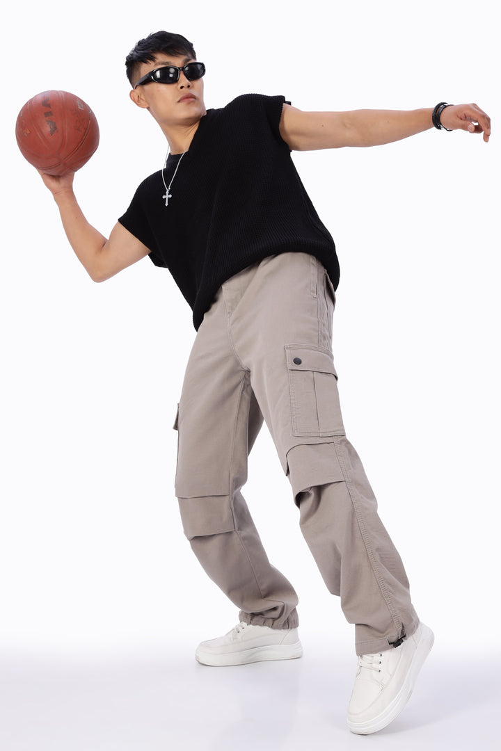 Parachute: Cream Twill Cargo Pants