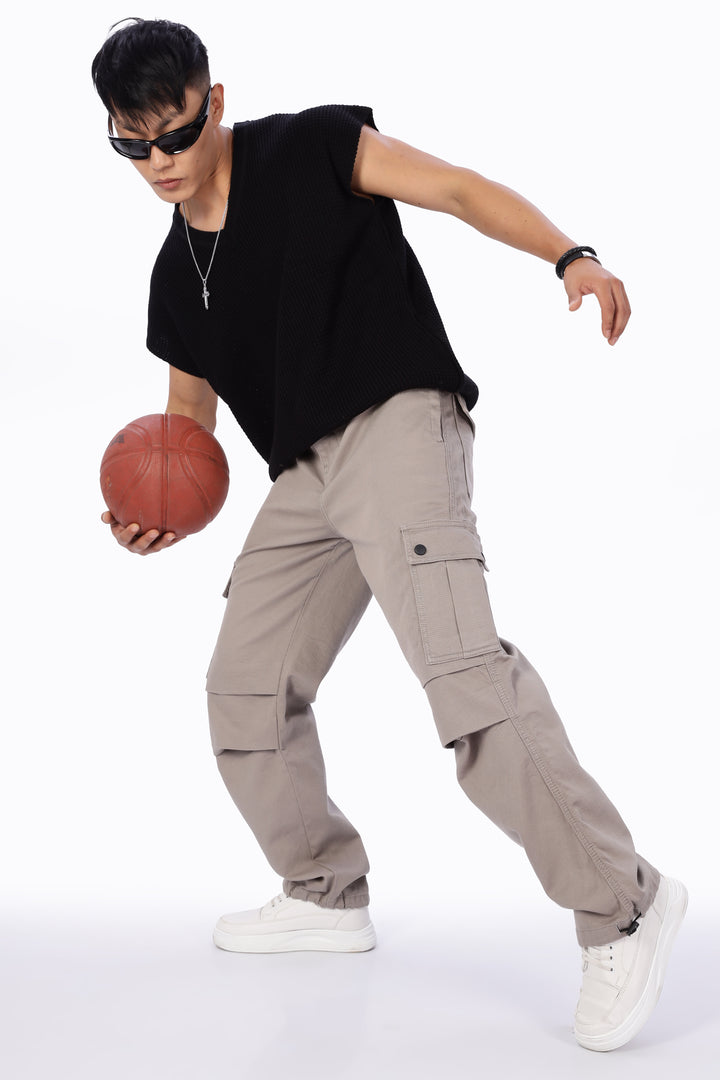 Parachute: Cream Twill Cargo Pants